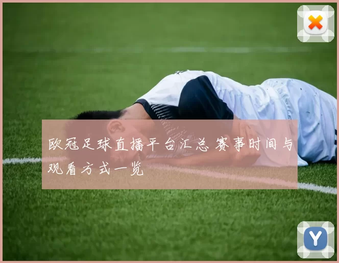 欧冠足球直播平台汇总 赛事时间与观看方式一览